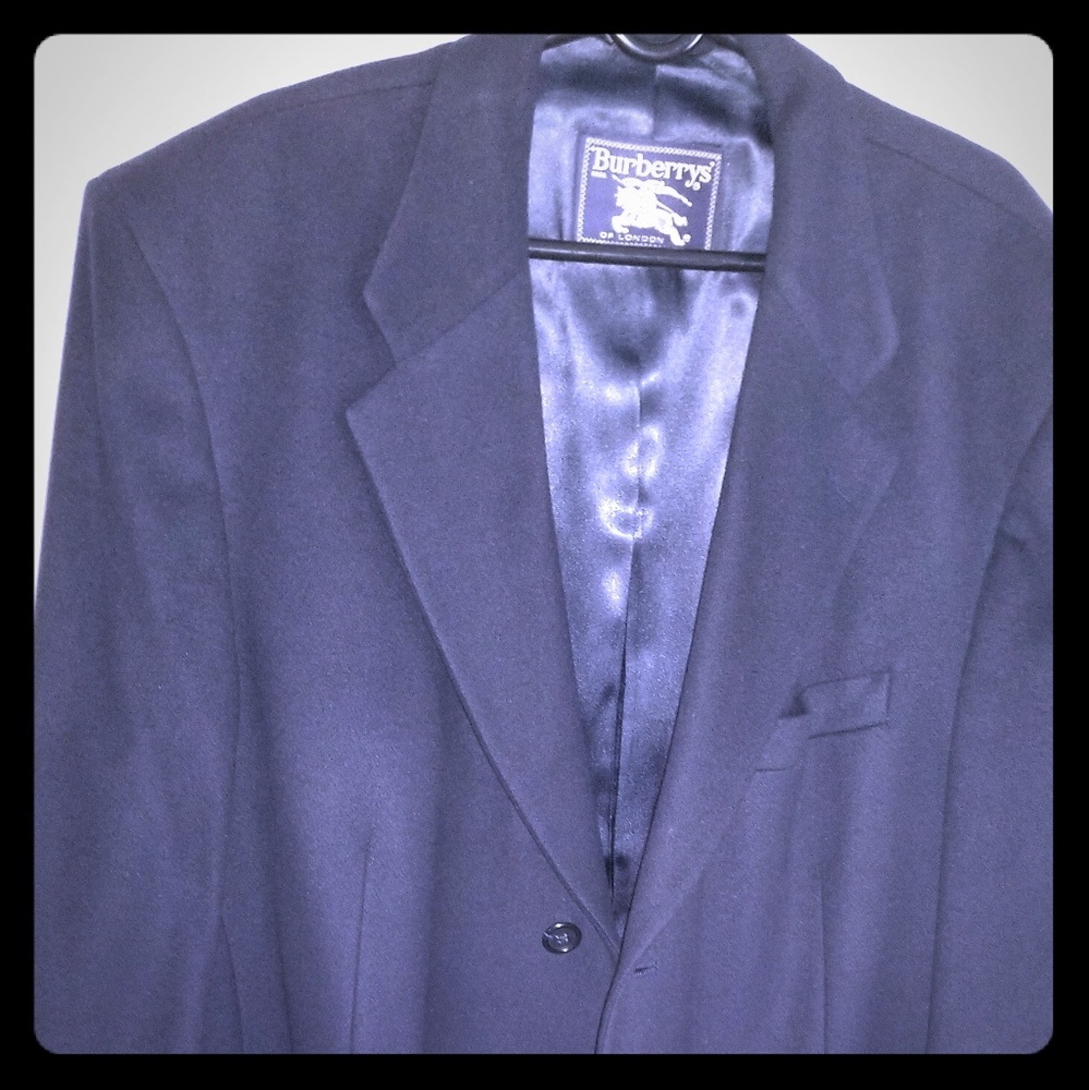 Long pure wool Burberry trench coat.